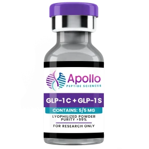 GLP-1 C + GLP-1 S 5/5mgmg Peptides by Apollo Peptide Sciences